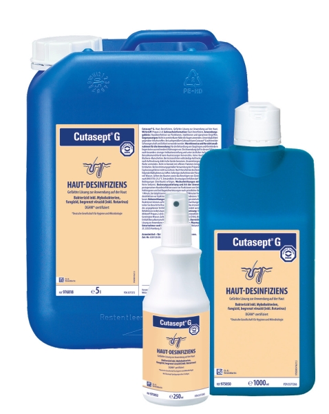 Cutasept® F farblos und G gefärbt - Hautantiseptikum auf Propanolbasis